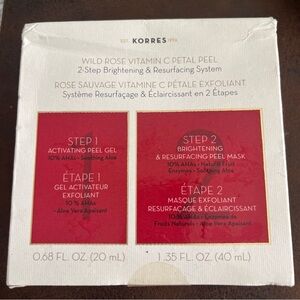 Korres Petal  Peel 2-Step Brightening & Resurfacing System NIB
